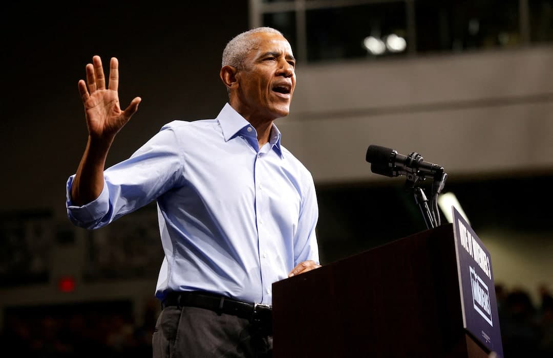 Obama attacks Trump as he campaigns for Democrats ahead of midterm elections
