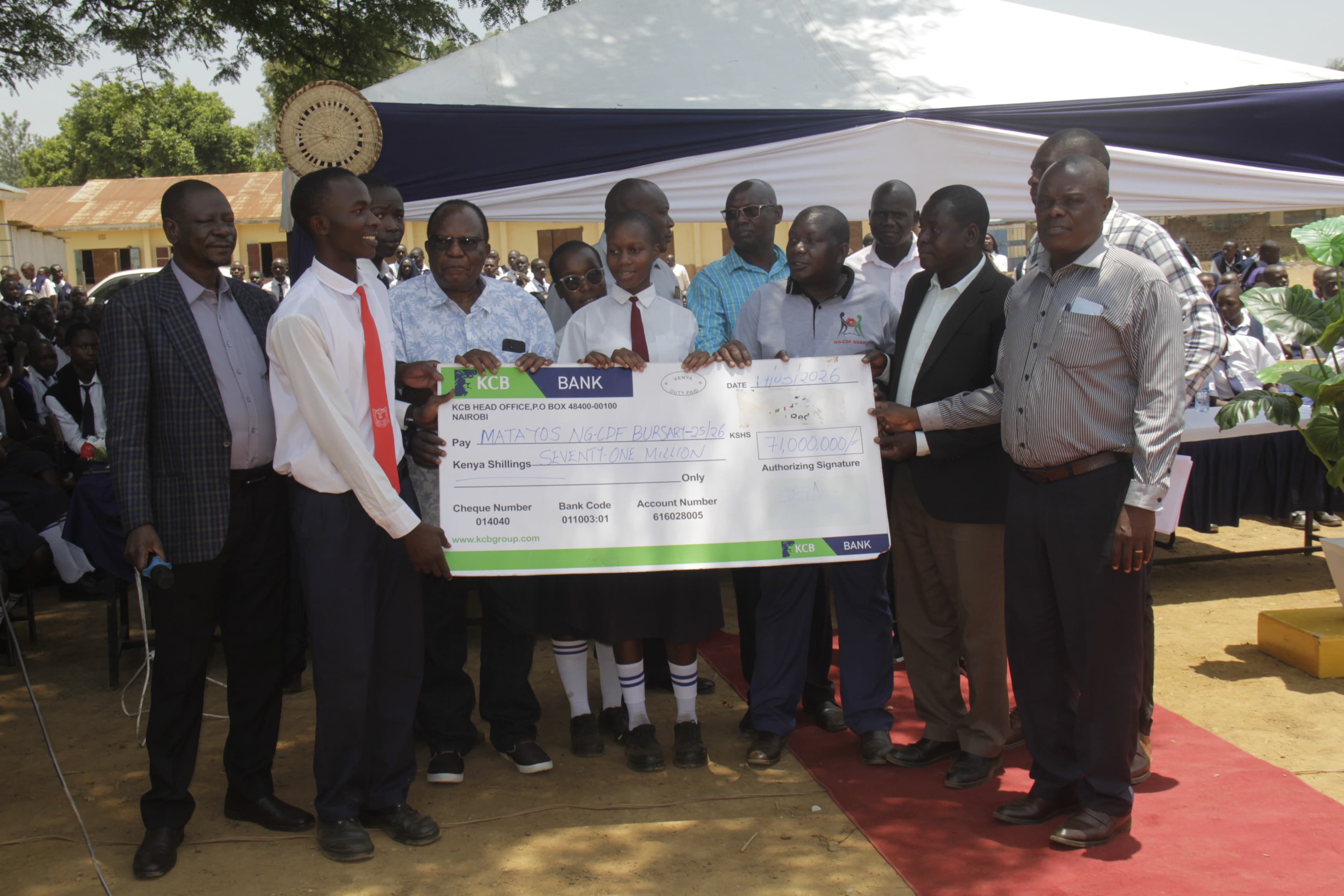 MP champions technical education as he disburses Sh71 million NG-CDF bursary