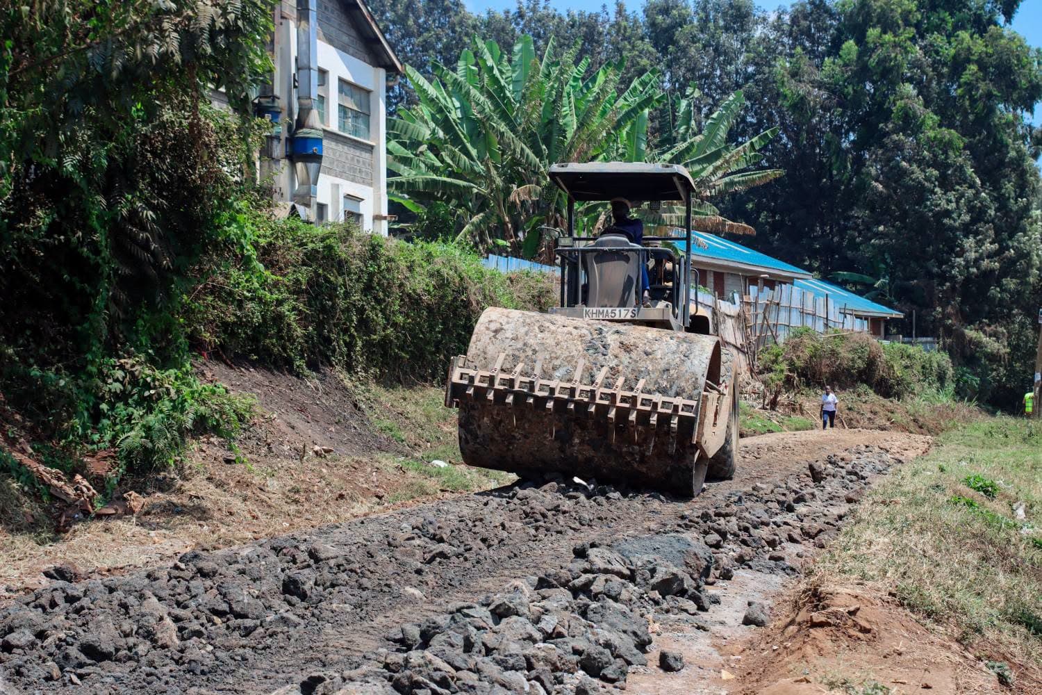 Grading and murraming works begin on Karambaini Road