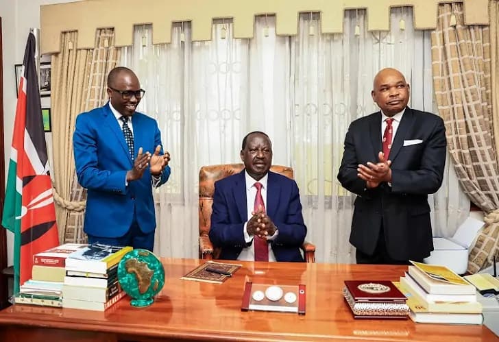 Raila Upbeat as he Signs AU Chairmanship Application Documents