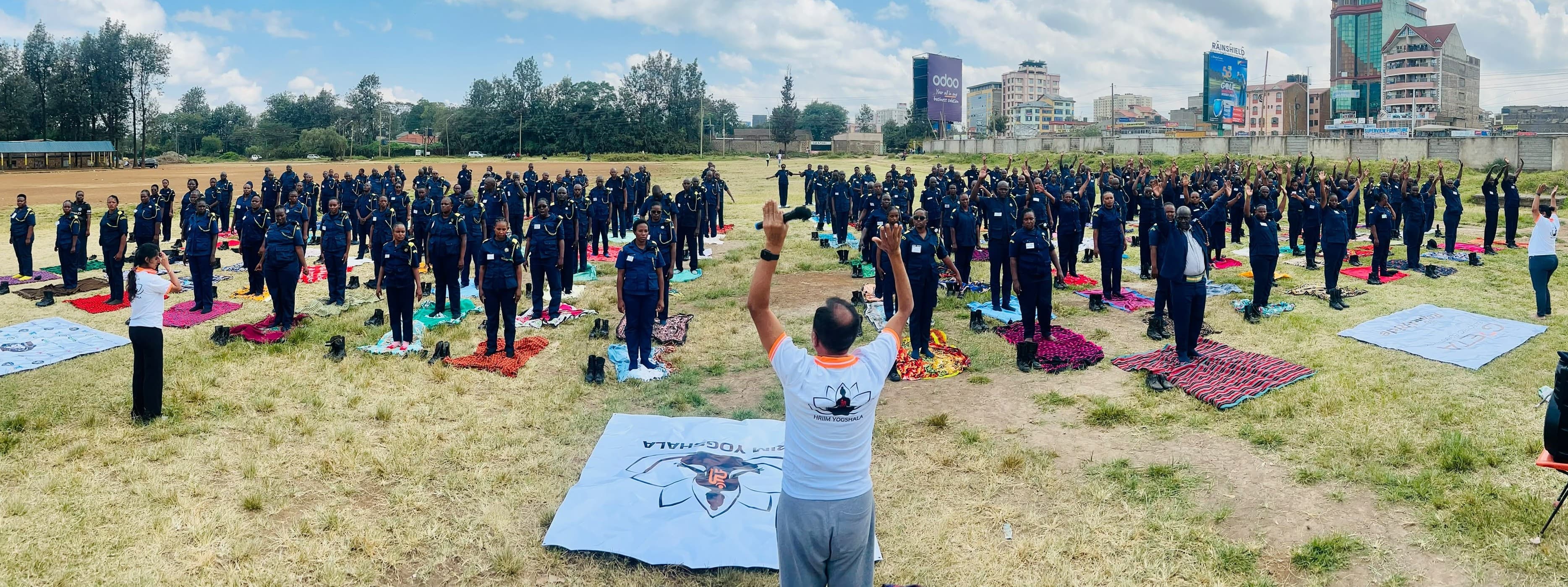 India-Kenya wellness initiative promotes yoga for security officers