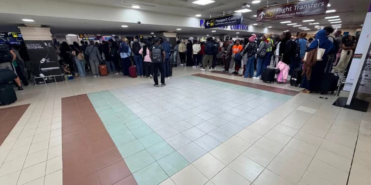 Processing Delays at JKIA Leave Passengers Stranded in Overnight Queues