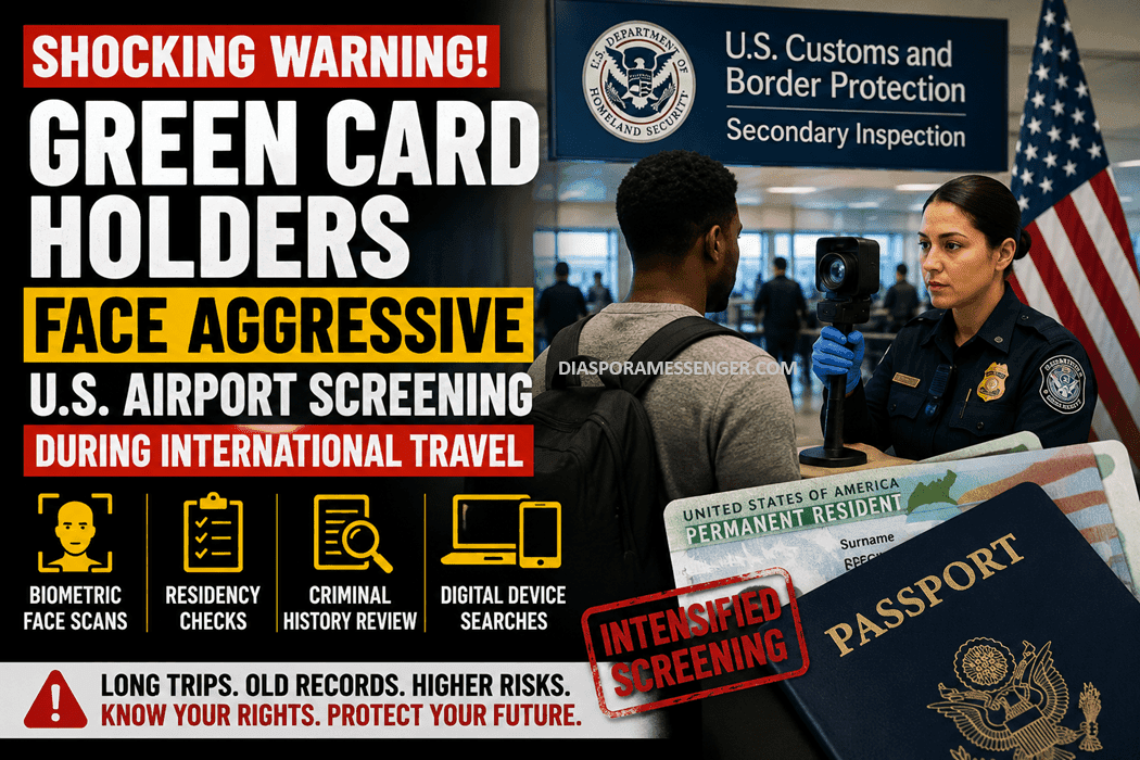 Shocking Alert: Green Card Holders Face US Airport Screening