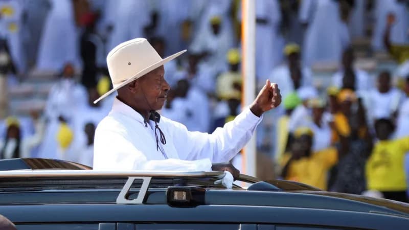 Uganda’s president sworn in for record seventh term