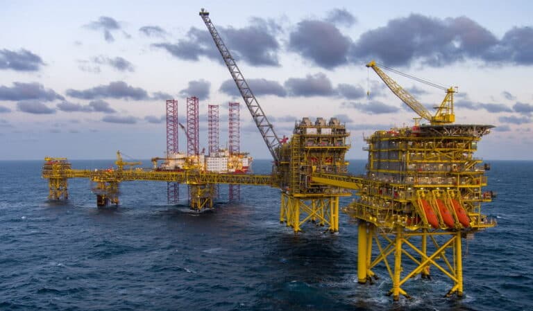 Tyra II, the largest natural gas field in Denmark