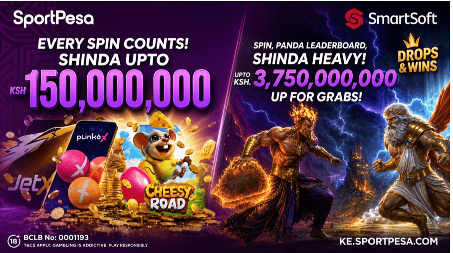 SportPesa Casino launches Every Spin Counts and Shinda Heavy rewards