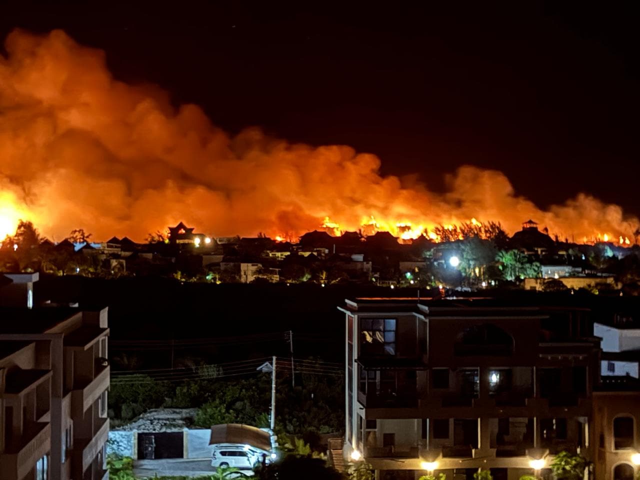 Fierce fire razes down villas, cars in Watamu