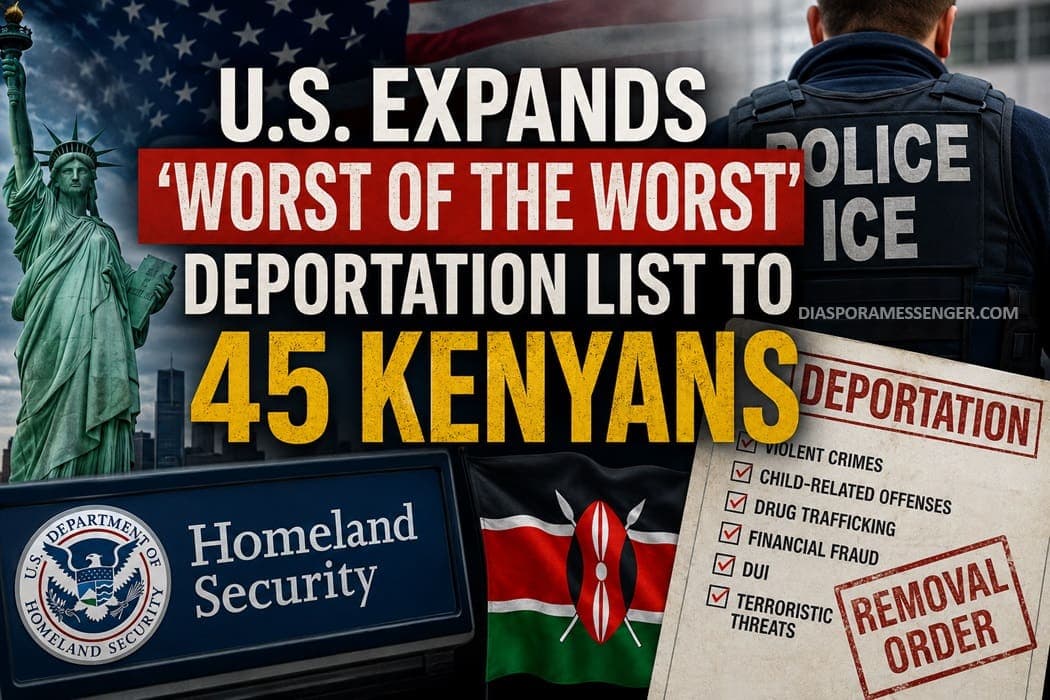 US Expands Worst of the Worst Deportation List to 45 Kenyans