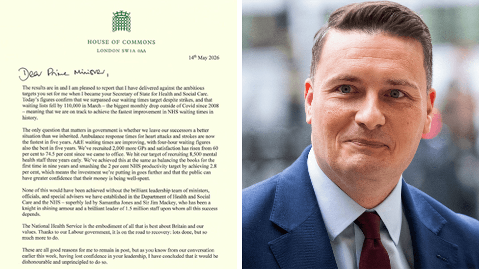 Four key excerpts from Streeting’s resignation letter