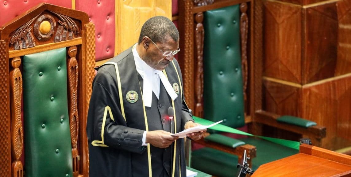 Wetang’ula Rules in Favor of Kenya Kwanza as Azimio MPs Stage Walkout