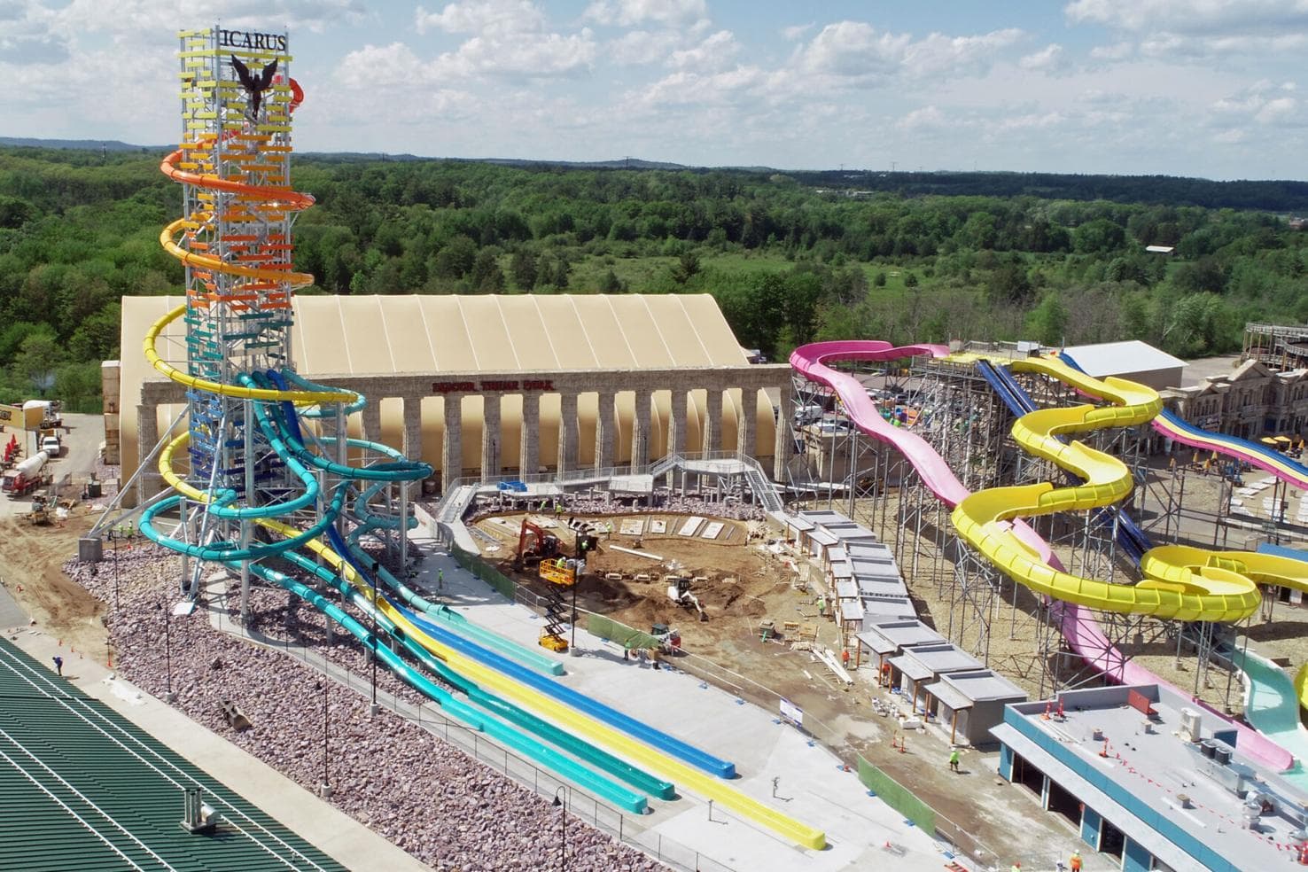 The tallest waterslide in the US, The Rise of Icarus debuts at Mt. Olympus in Wisconsin Dells