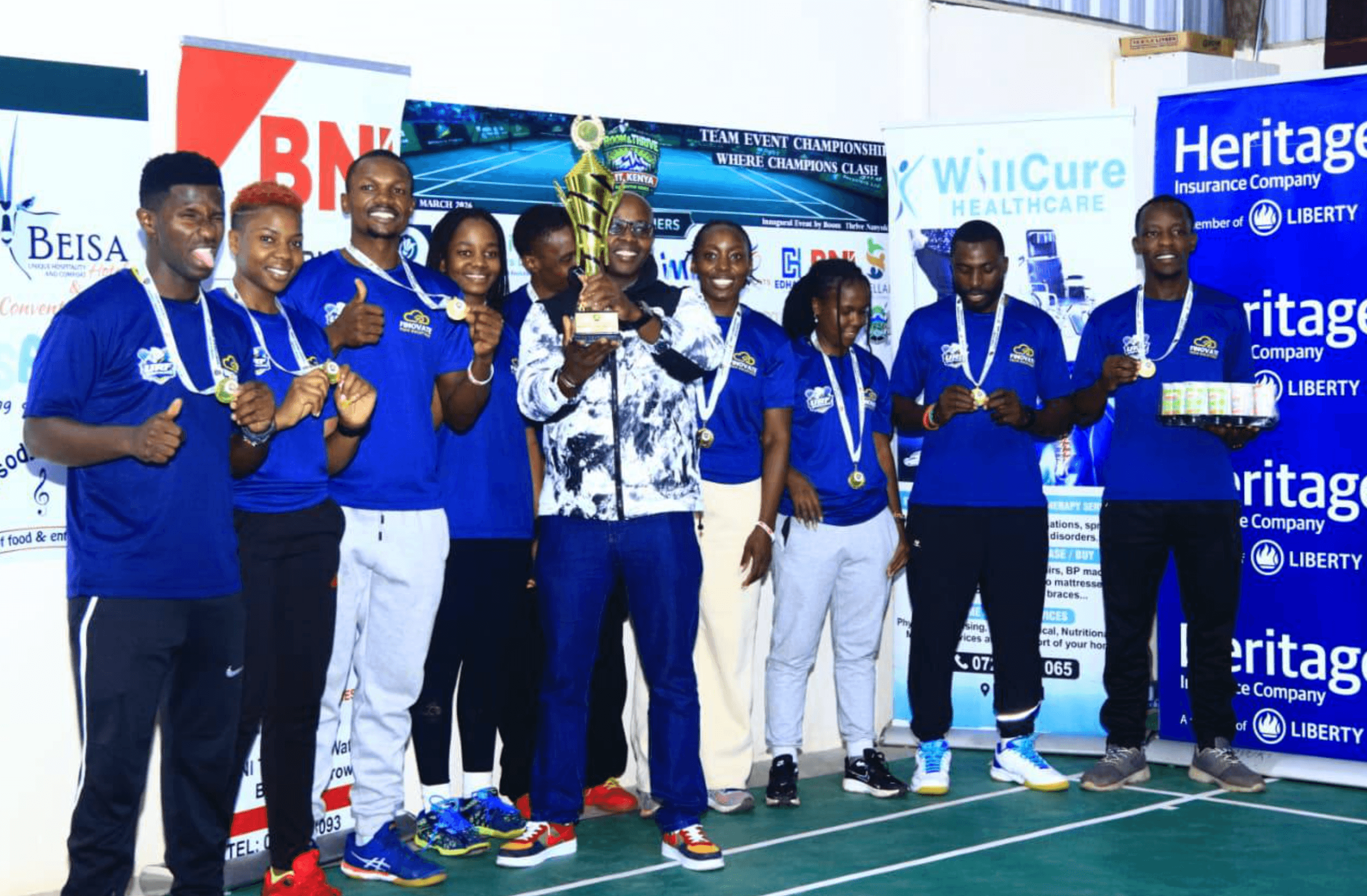 Keragori and Wandili win inaugural Boom and Thrive Badminton tournament in Nanyuki