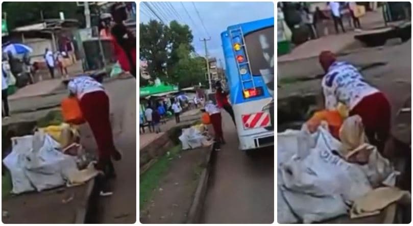 Shocking Video Shows Matatu Tout Pushing Girl; NTSA Takes Swift Action