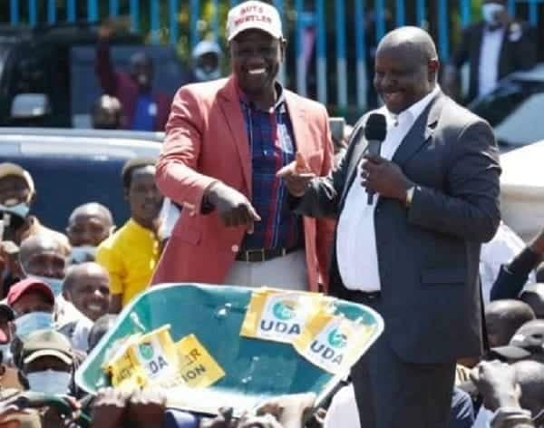 DP Ruto Gifts Isaac Ruto A Wheelbarrow After Joining His Team