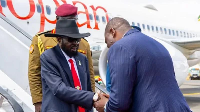 President Salva Kiir in Kenya for talks on South Sudan elections and Lamu refinery