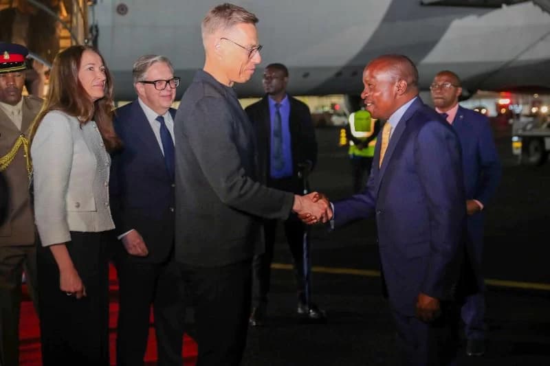 Finnish President Alexander Stubb Arrives in Kenya for Three-Day State Visit