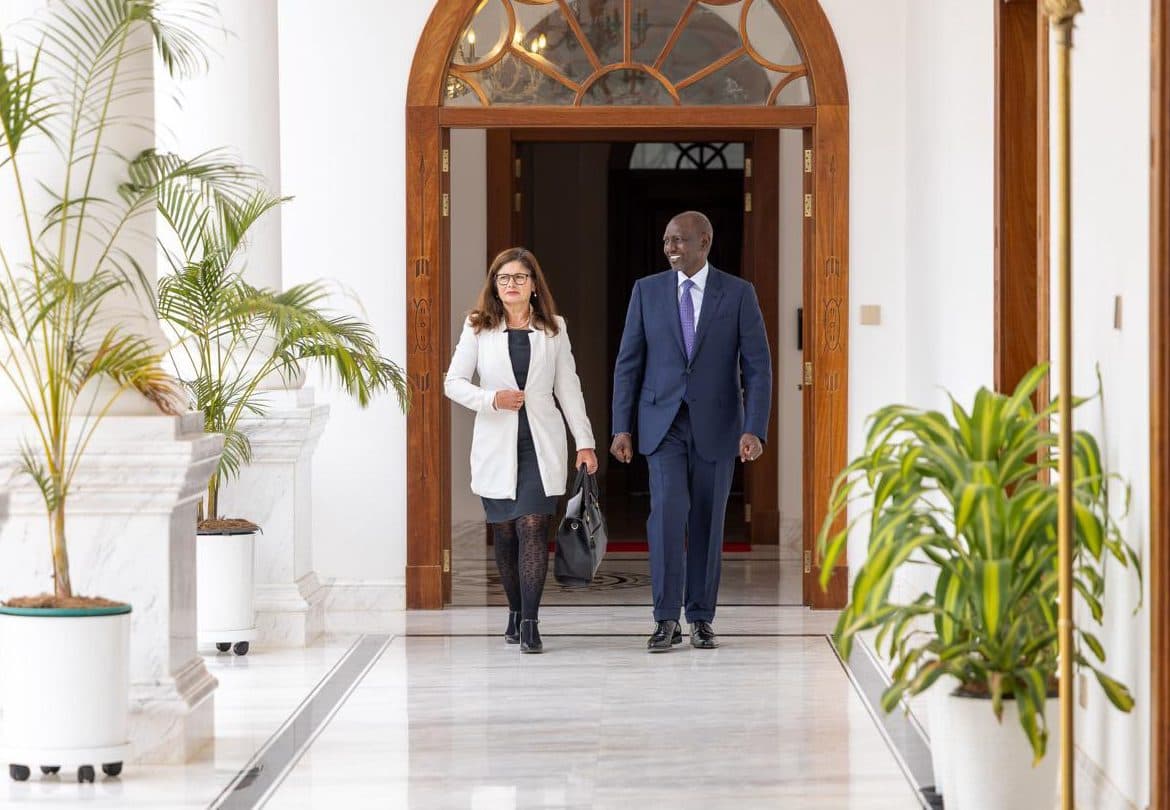 Ruto holds talks with EU Ambassador to Kenya Henriette Geiger