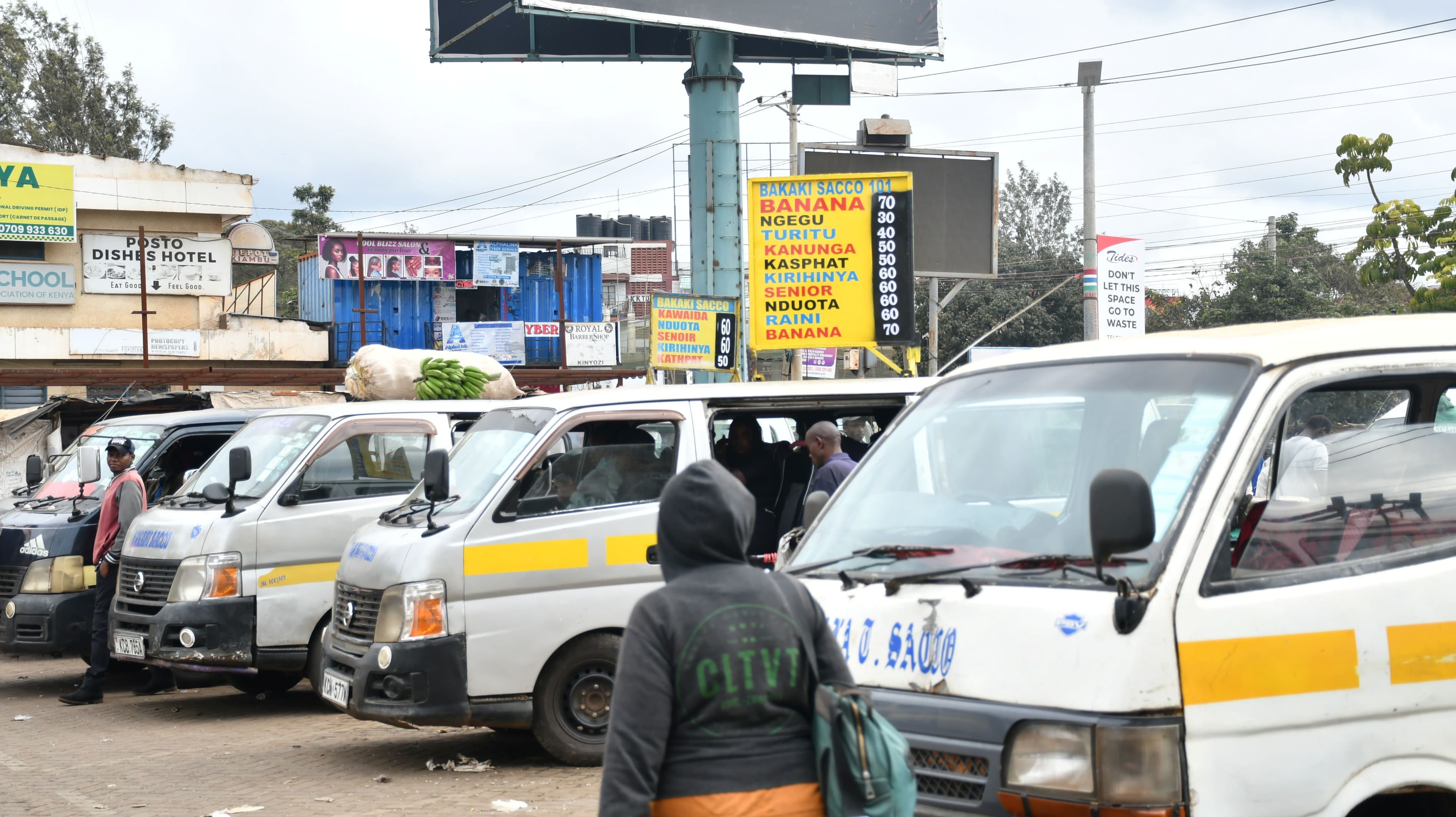 Public transport paralyzed in Kiambu amid Saba Saba protests