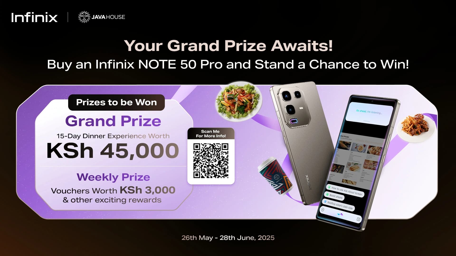 Infinix Teams Up with Java House to Launch Note 50 Pro Series