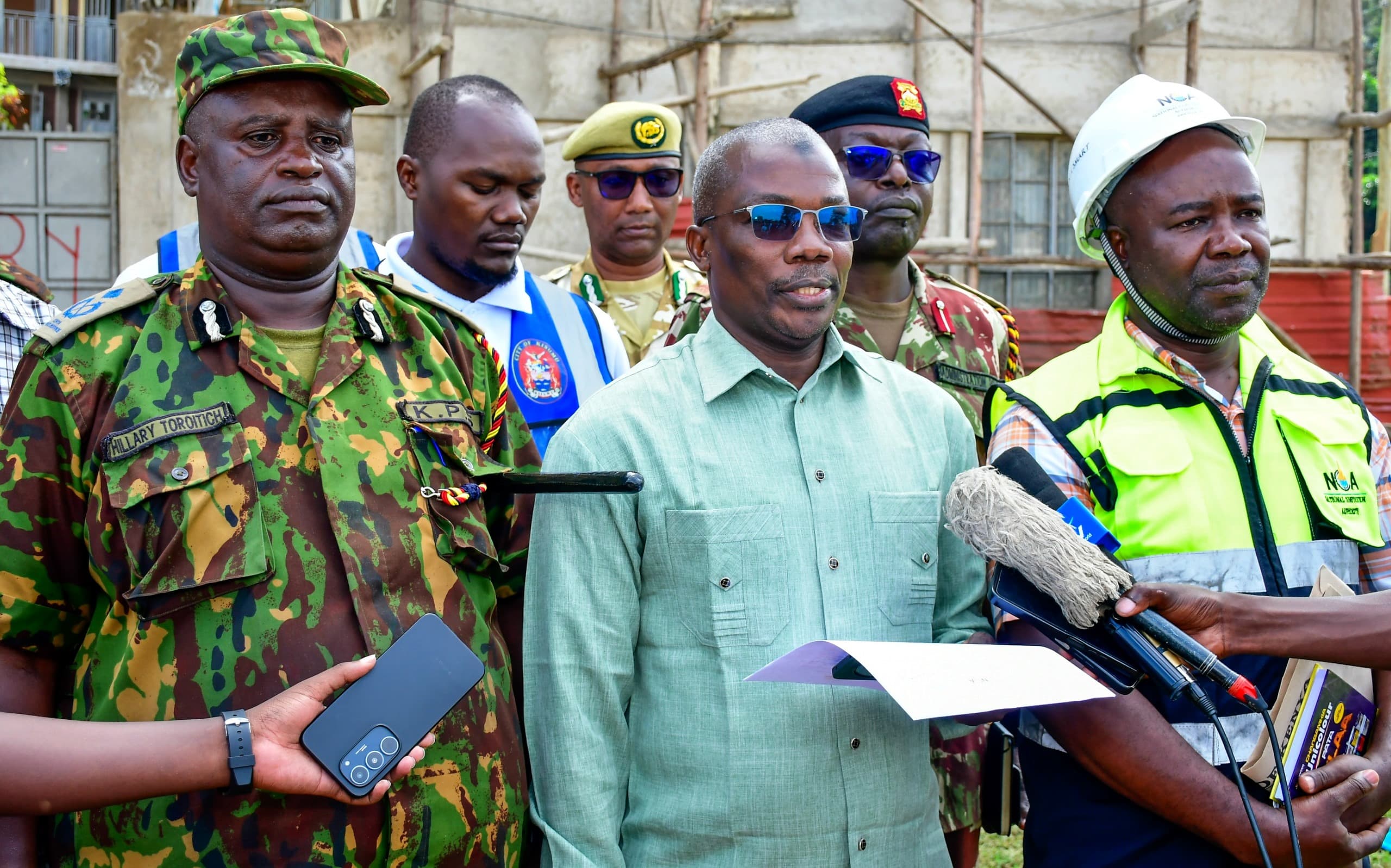 A condemned building that collapsed in Mamboleo in Kisumu, to be demolished
