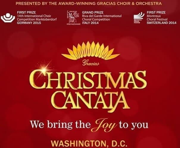 Invitation to the 2023 Christmas Cantata in Washington DC
