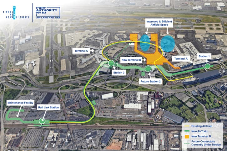 Port Authority Breaks Ground on $3.5 Billion AirTrain Replacement at Newark Liberty
