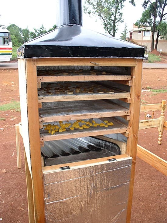 Simple home-made solar chimney dryer increases vegetable shelf-life for over a year