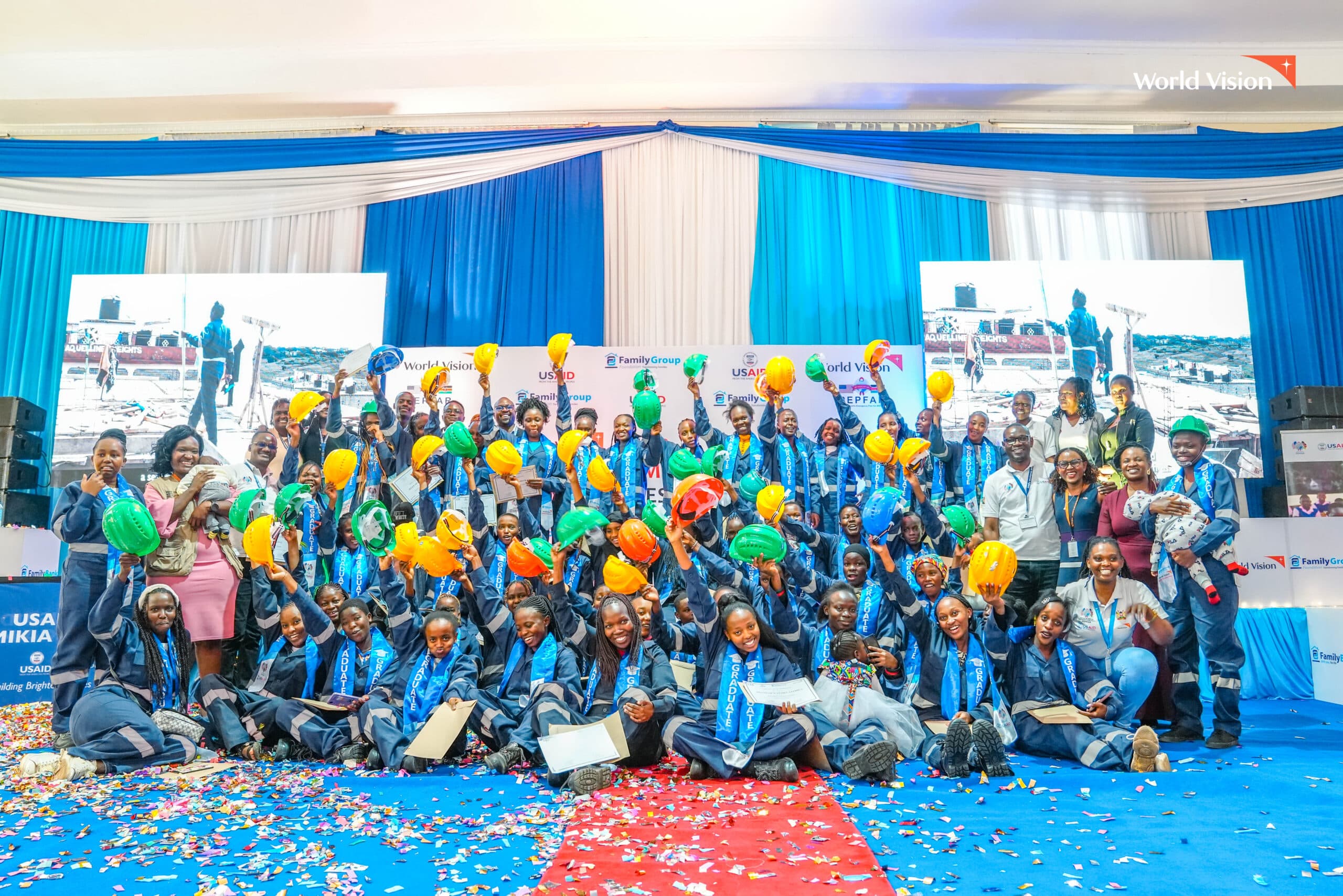 USAID partnership supports 78 Kenyan women through the DREAMS Construction Skills Training program
