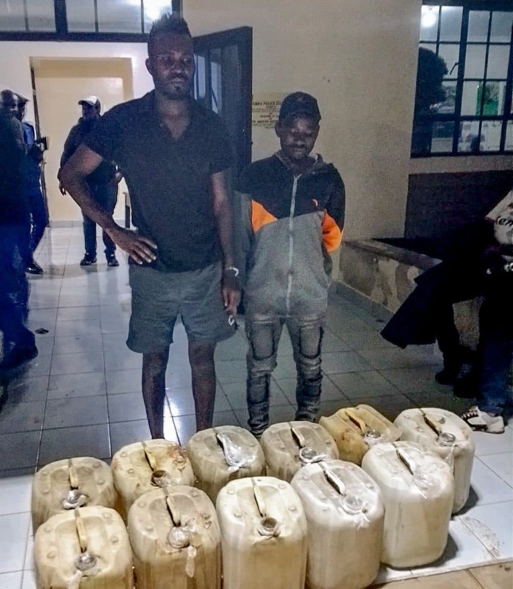 Two arrested as police seize 220 litres of illicit brew in Kibra