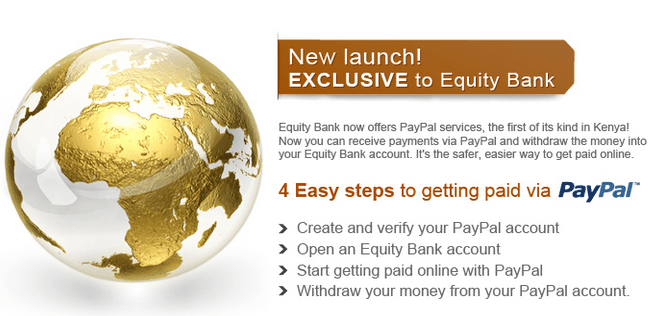 Equity Bank makes paypal withdrawals in Kenya possible