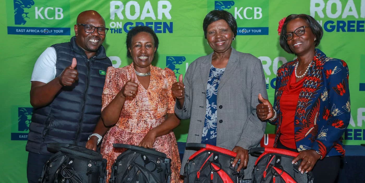 Winners of the KCB Golf Series in Karen Put Best Foot Forward