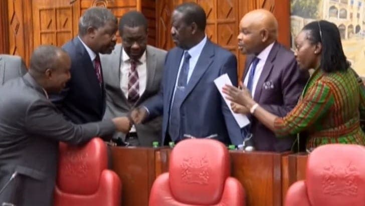Raila, Kalonzo storm Parliament for commissioners removal petition