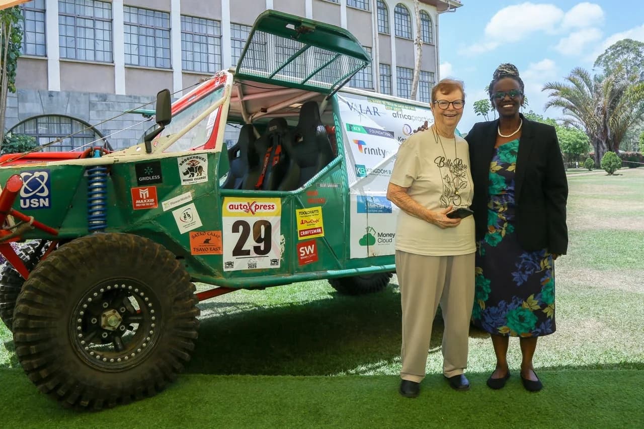 Two TVET students win scholarships to work on Kenya’s electric Rhino Charge car