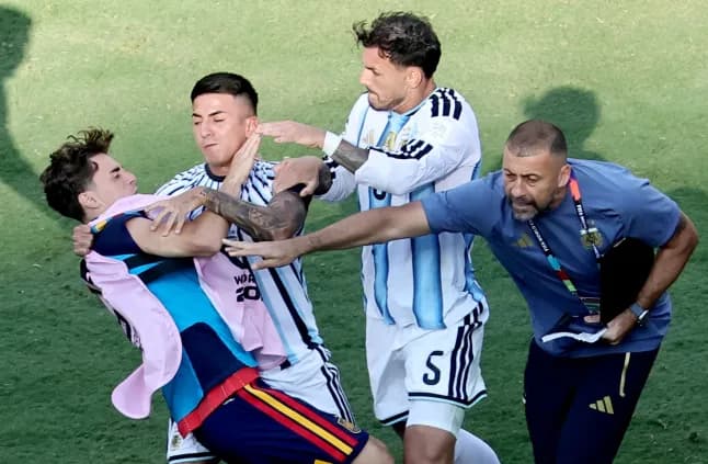Chaos overshadows Spain’s World Cup glory as FIFA launches probe into Argentina brawl