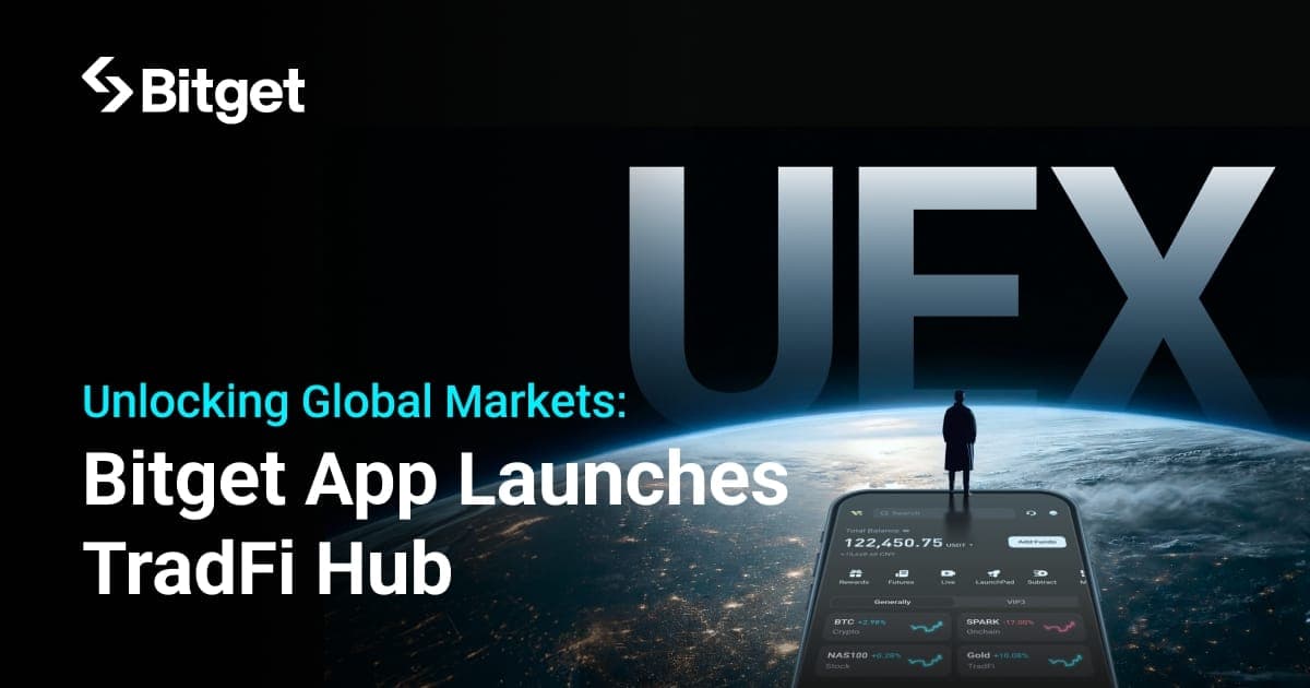 Bitget targets 40% of tokenized stock trading by 2030, boosts TradFi with one-click access