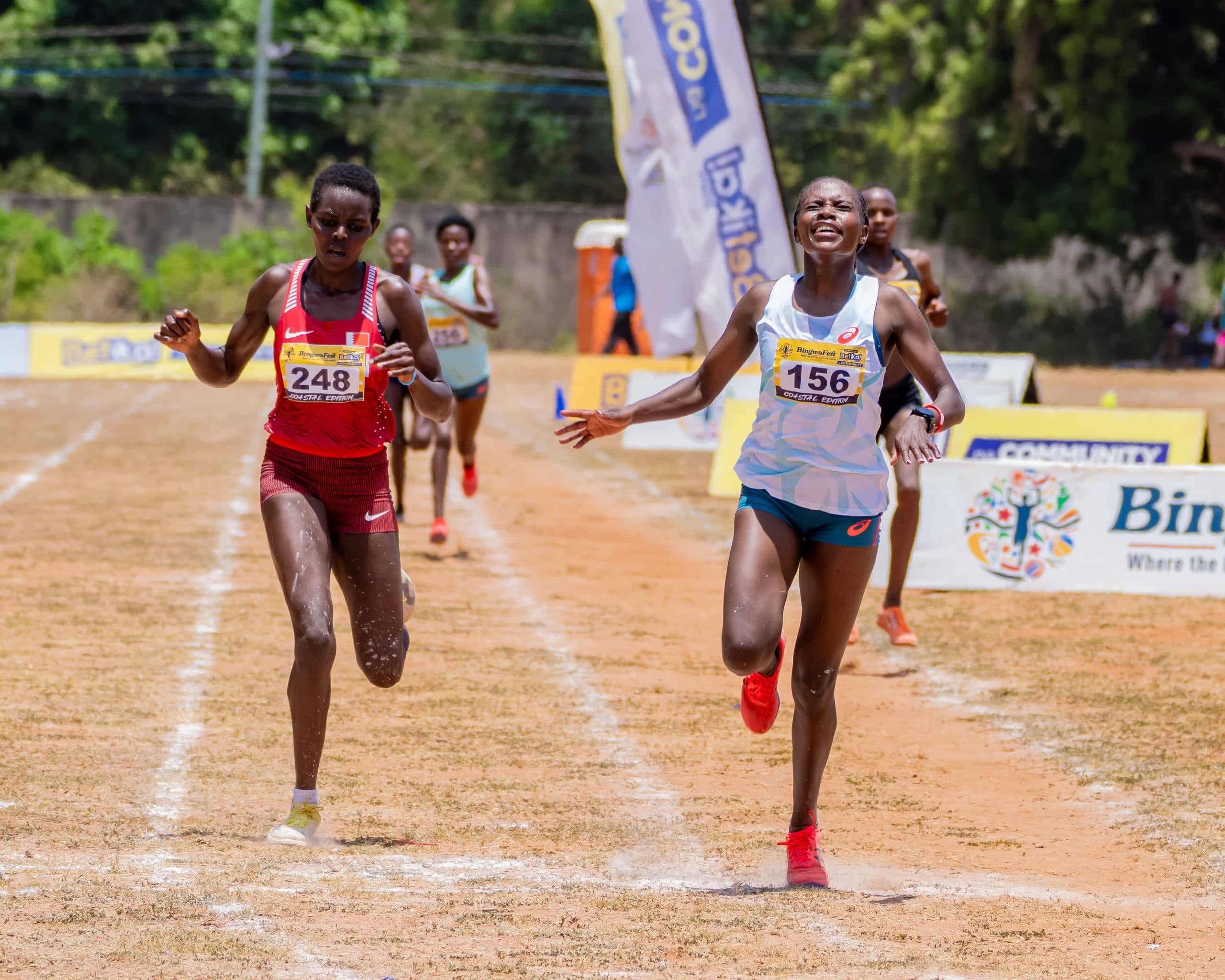 Gladys Kwamboka claims double win at Shanzu BingwaFest