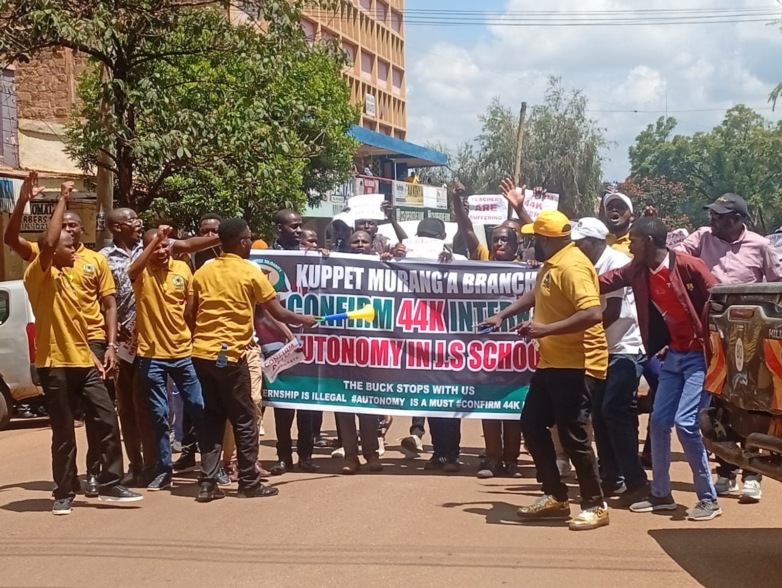 Murang’a JSS Intern teachers demand permanent employment terms