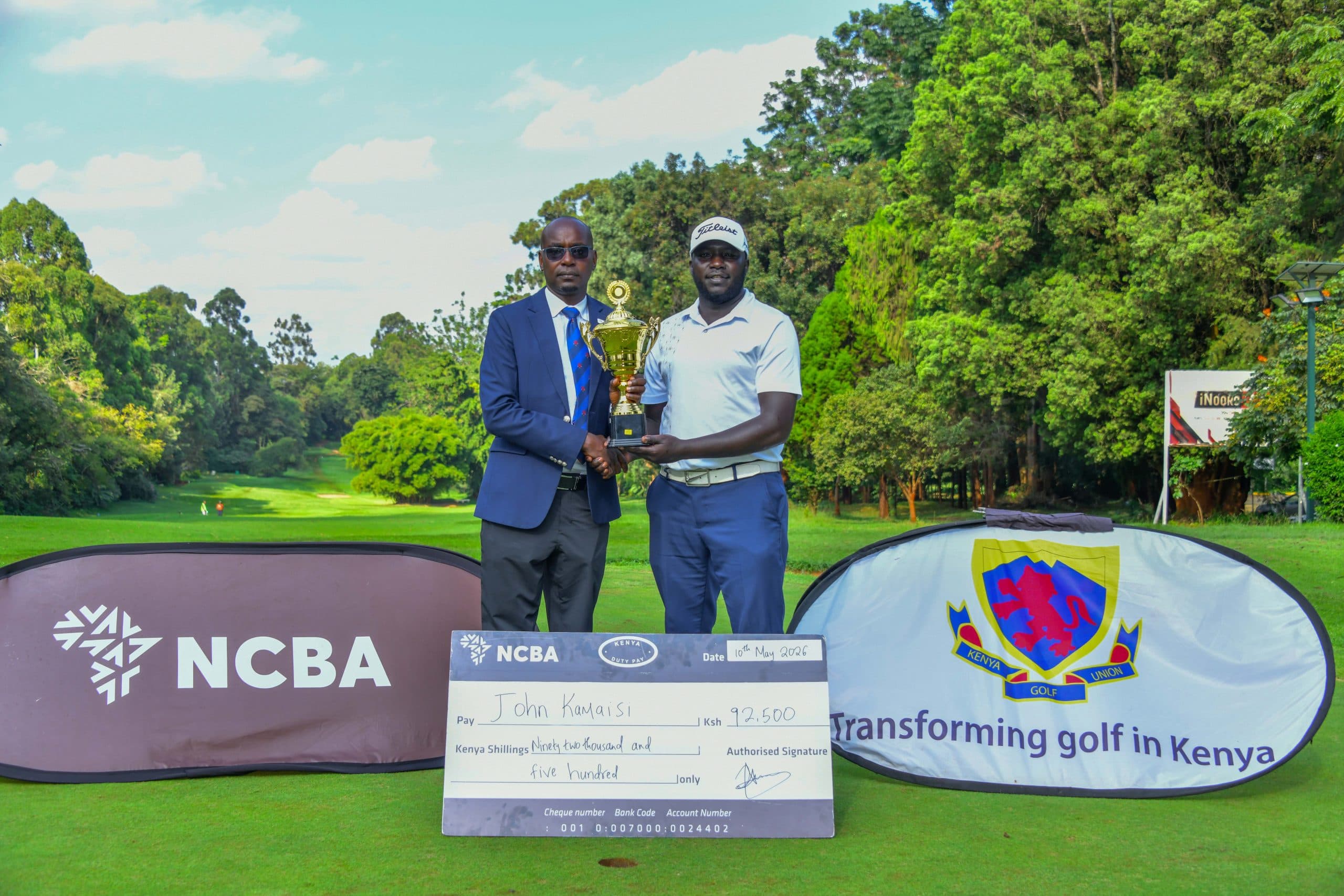 Nakuru’s John Kamaisi Crowned 2026 NCBA Kiambu Open Champion