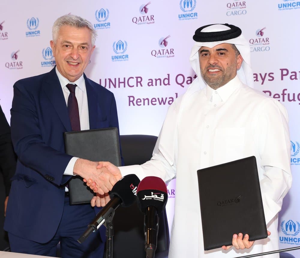 Qatar Airways extends partnership with UNHCR to support needy communities