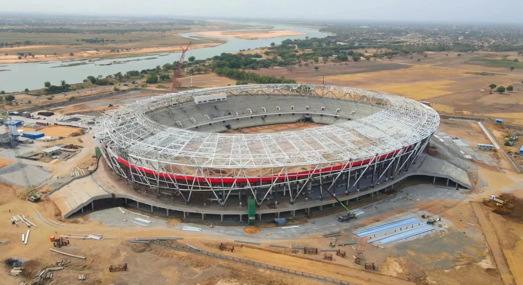 Construction of the Mandjafa Stadium in Chad