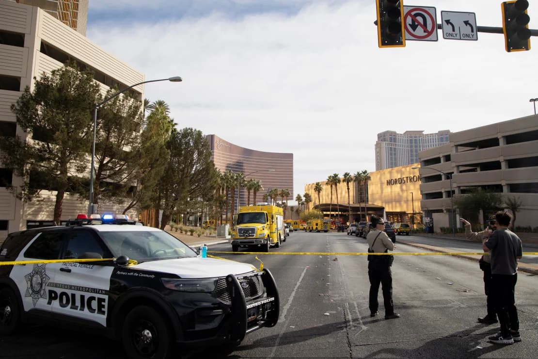 Tesla Cybertruck Explosion Outside Trump Hotel Kills One, Injures Seven