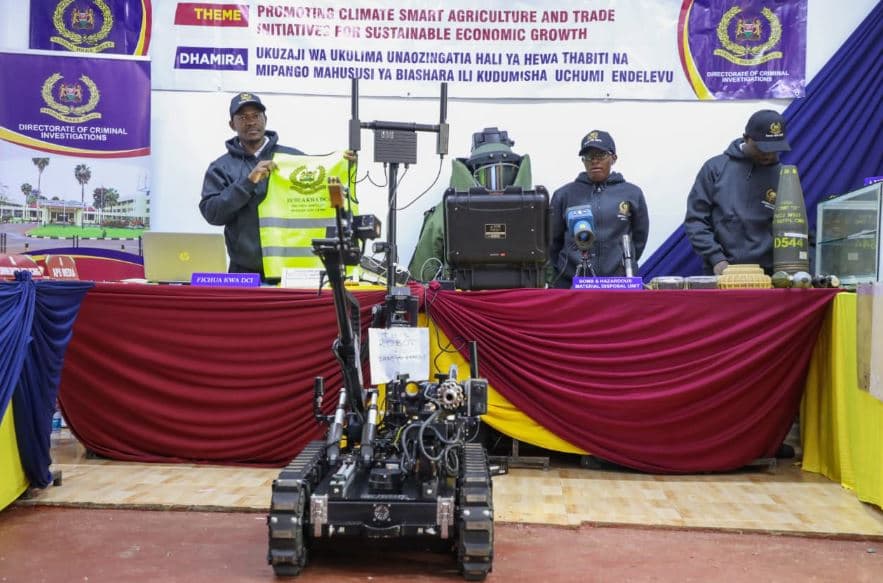 DCI Rolls Out High-Tech Bomb Disposal Robot to Neutralize Explosive Threats Remotely
