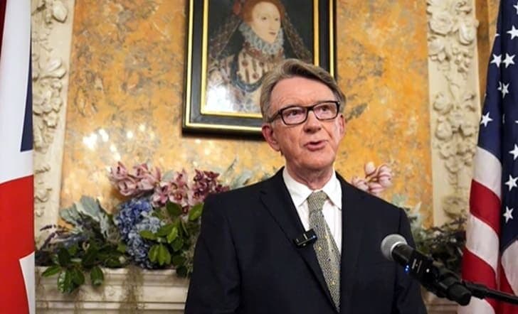 UK Fires Ambassador to Washington Over Epstein Links