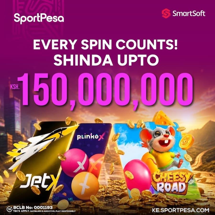 SportPesa JetX Features in KSh150 Million Every Spin Counts Casino Promotion