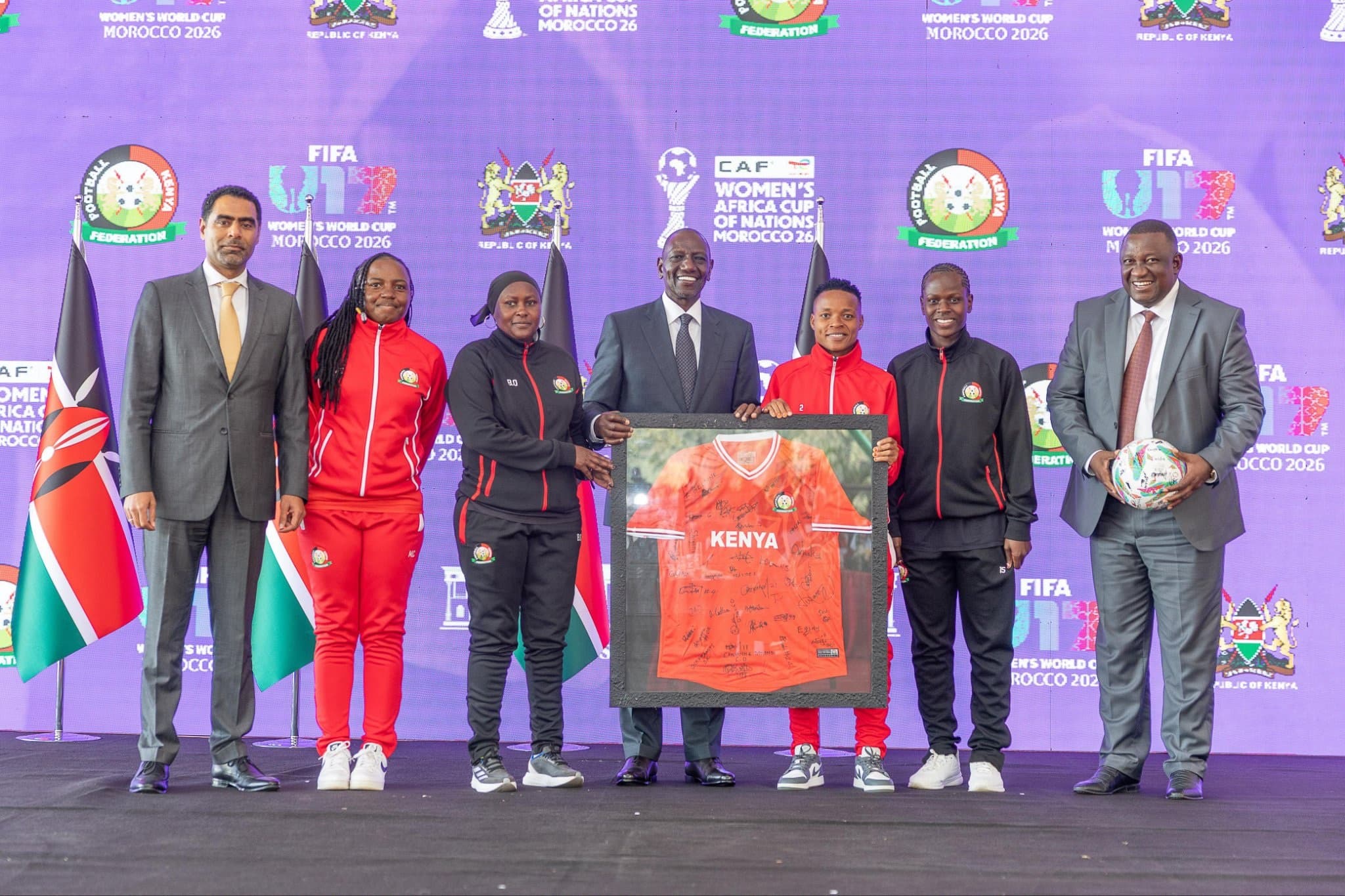 Go and Conquer, President Ruto to Harambee Starlets and Junior Starlets