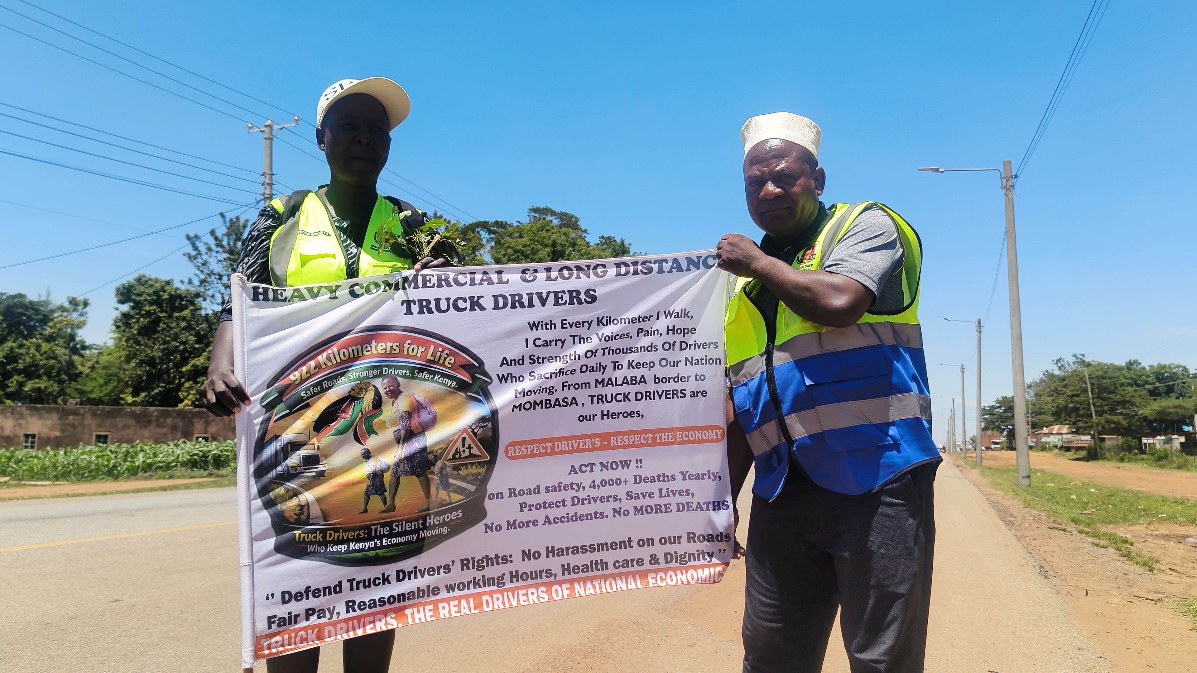 Woman embarks on 133 km road safety awareness walk