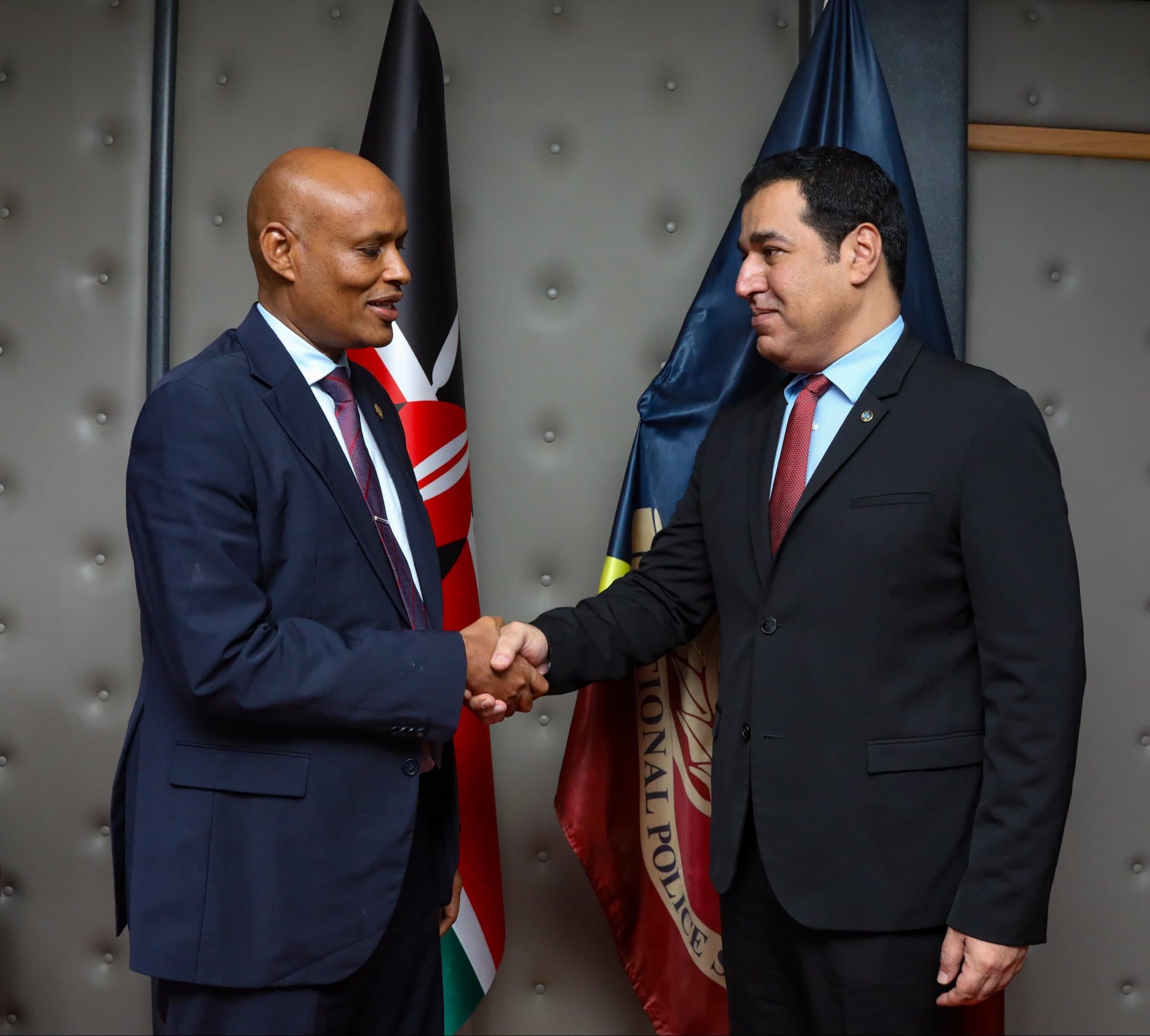 DCI boss Amin hosts Interpol’s head of global outreach, discuss modernizing operations