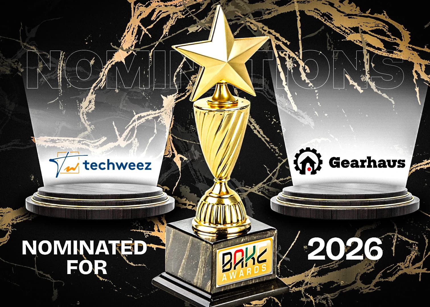 Techweez and Gearhaus Score BAKE Awards 2026 Nominations