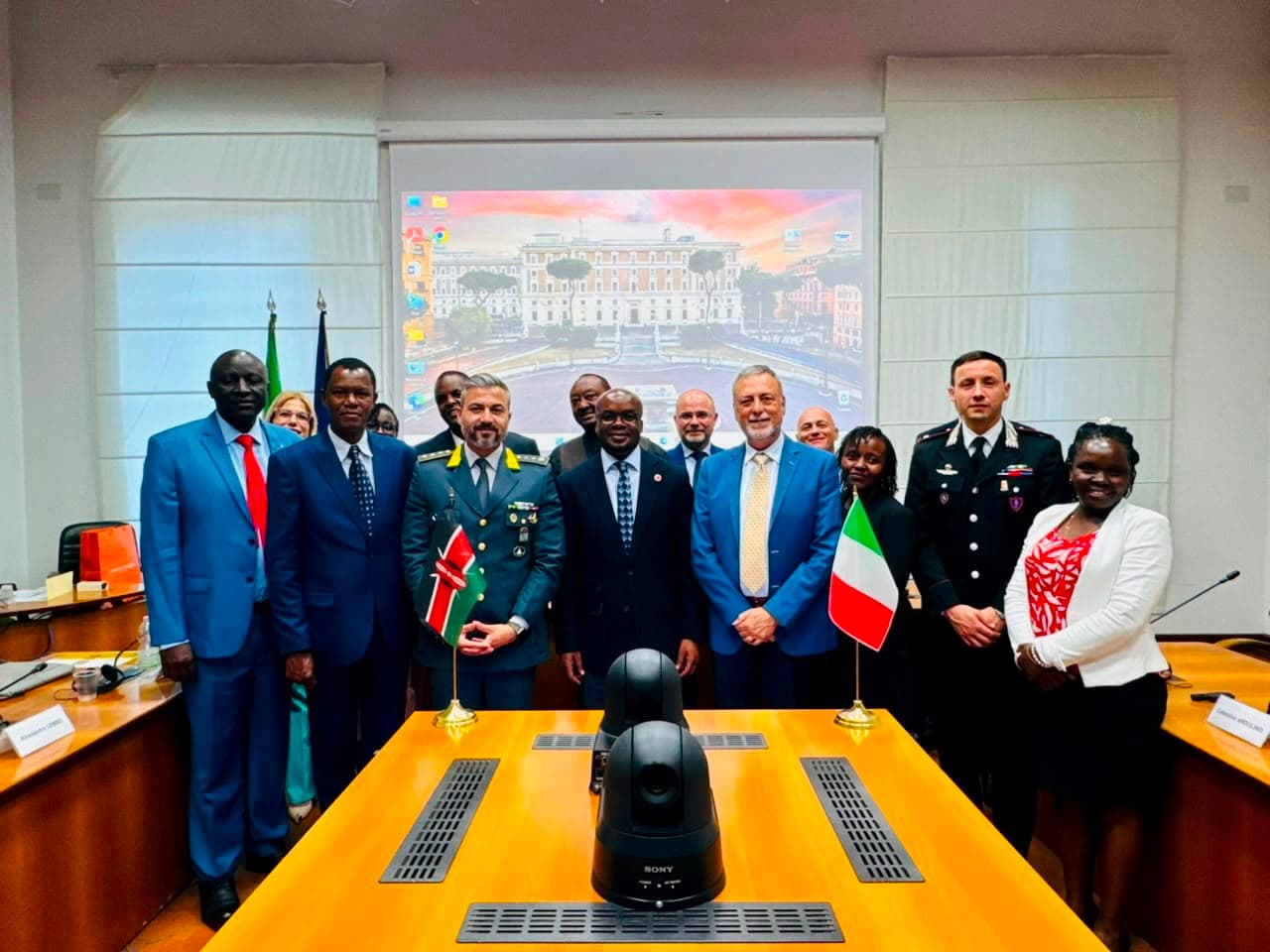 PS Omollo, police team in Rome to benchmark on creation of Nairobi Metropolitan Police Unit