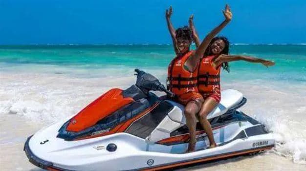 Water Sports Activities in Kenya: Dive, Snorkel, Jet Ski, and Kite Surfing Adventures at Nyali Beach and the Indian Ocean